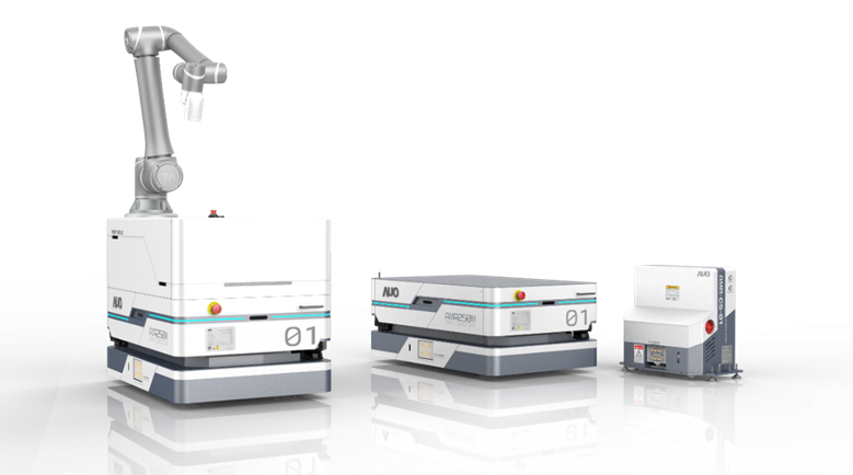 sunbet申搏數位開發的自主式移動機器人（AMR250M），搭配全向輪並結合AI演算法、2D LiDAR、3D攝影機等技術，協助客戶實現產線全自動化